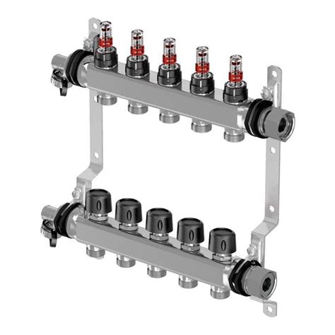 Uponor 7 Port Vario S Flowmeter Manifold 1086543 The Ufh Group