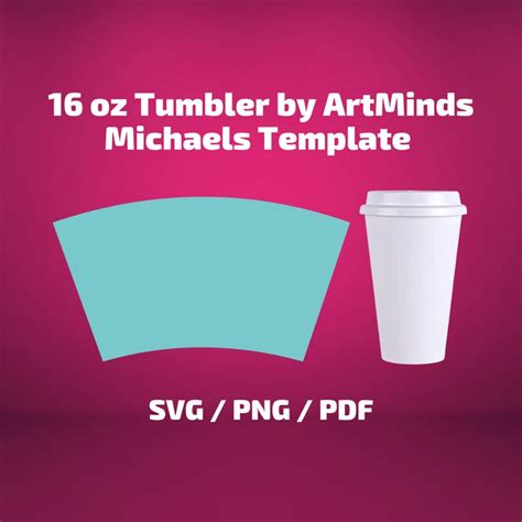 Michaels Oz Cup Tumbler Template Sublimation Templates For Etsy