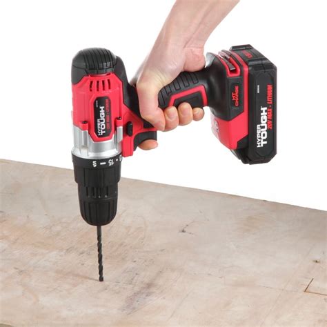 Hyper Tough 20v Max Lithium Ion 3 8 Inch Cordless Drill