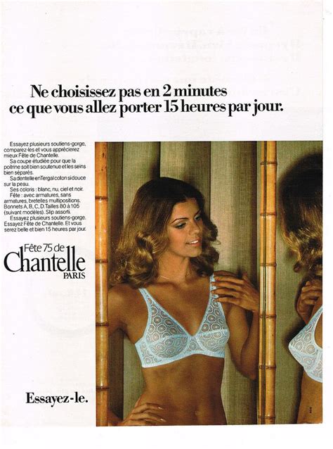 PUBLICITE ADVERTISING 044 1975 CHANTELLE Soutien Gorge Fete Ses 75 Ans