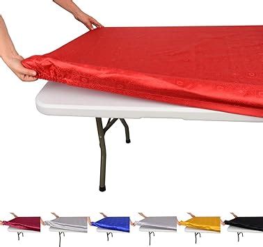 Fitted Rectangle Tablecloth For Foot Tables Reusable Elastic Edge