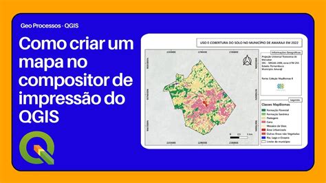 Como criar um mapa no compositor de impressão do Qgis YouTube