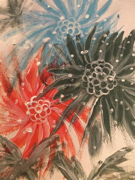 Flower Burst Painting By Shannon Andrews Fine Art America