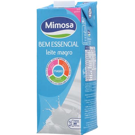 Leite Mimosa Bem Essencial Magro 1L Leite Magro Leites Laticínios