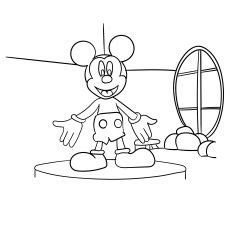 Mickey Mouse House Coloring Pages - House Cleaning Coloring Pages at ...