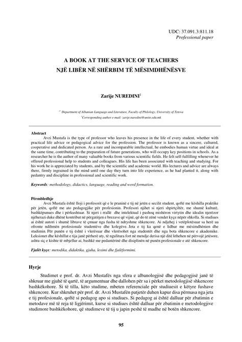 PDF A BOOK AT THE SERVICE OF TEACHERS NJË LIBËR NË SHËRBIM TË