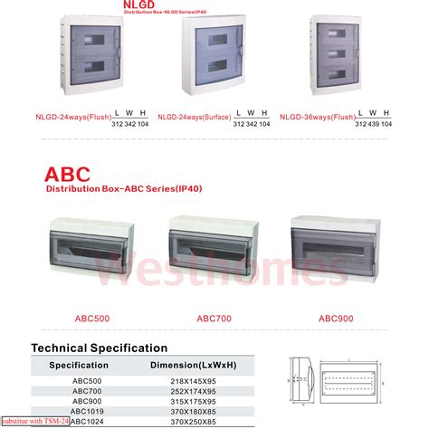 Distribution Box Ip Abc Type Ways Flush Surface Mount Db Enclosure