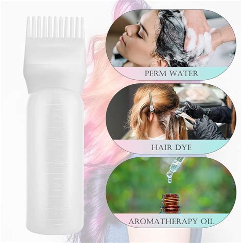 Hbaid Root Comb Applicator Bottle Hair Dye Applicator Brush 2 Pack