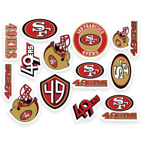 Unique San Francisco 49ers NFL decal stickers for 2022 - Inspire Uplift