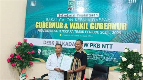 Mantan Kapolda Ntt Johni Asadoma Daftar Ke Pkb Jadi Cagub Ntt Akui