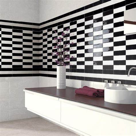 Black And White Kitchen Wall Tiles Texture - Kitchen Ideas