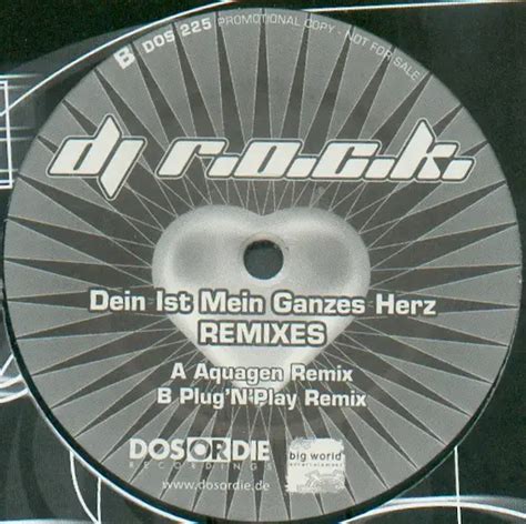 Dein Ist Mein Ganzes Herz Remixes DJ R O C K Vinyl Recordsale