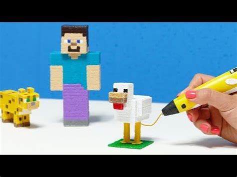 КУРИЦА ИЗ МАЙНКРАФТА DIY 3D РУЧКА | КОЛЛЕКЦИЯ ИГРУШЕК МАЙНКРАФТ ДОМА ...