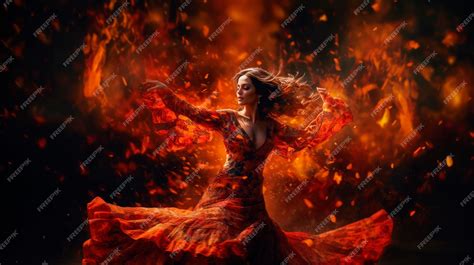 Premium Ai Image Flamenco Dance Fiery Passion Stunning Spanish Woman