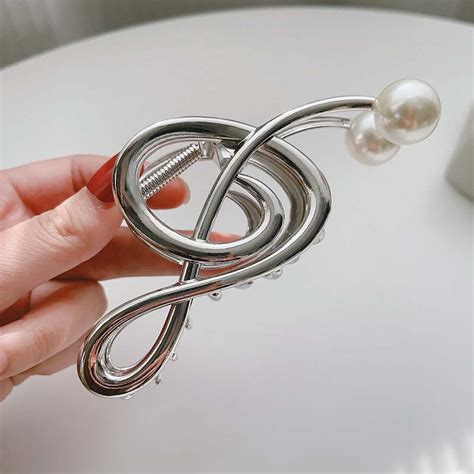 Pearl Music Notes Hair Clip Artistic Pod