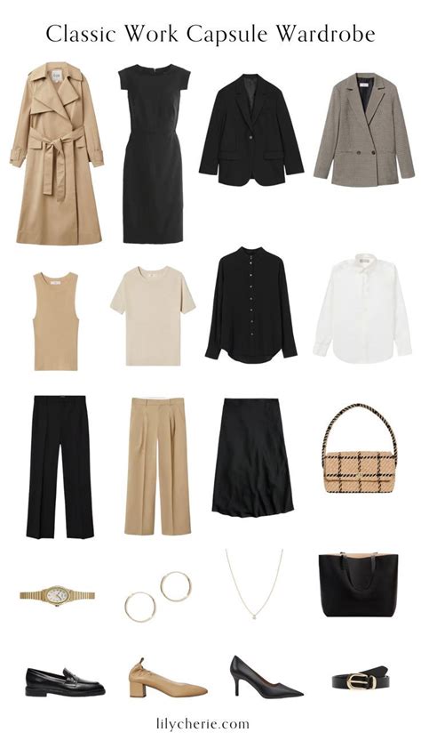 Classic Work Capsule Wardrobe 2022 Capsule Wardrobe Women Capsule Wardrobe Work Classic