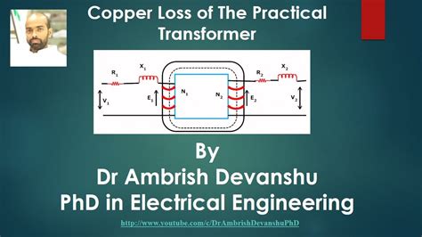 Copper Loss Of The Single Phase Transformer Referred To Primary And