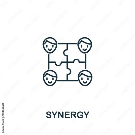 Synergy Icon From Teamwork Collection Simple Line Element Synergy