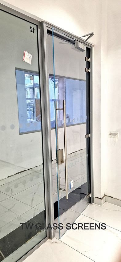 Office Fire Rated Frameless Glass Door Tw Glass Screens