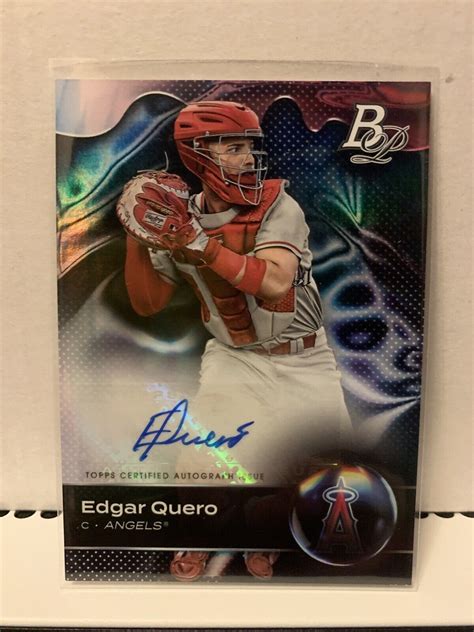 Bowman Platinum Edgar Quero Top Prospect Auto Angels Ebay