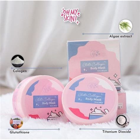 Jual Gluta Collagen Body Mask By Oh My Skin Shopee Indonesia