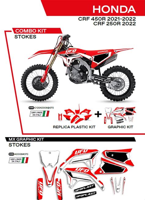 Ufo Komplett Idomszett Matrica Szett Honda CRF 250R