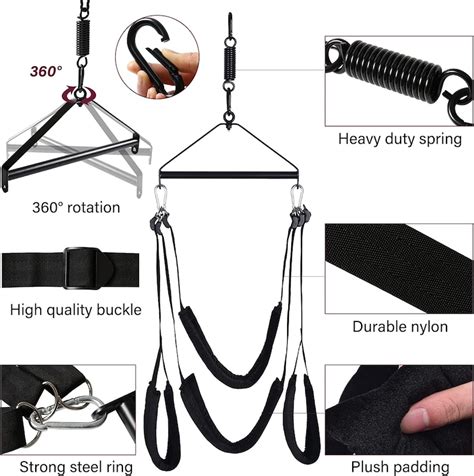 New Sex Swing For Couples Roof Mounted 360 Degree Steel Etsy