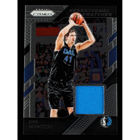 Dirk Nowitzki 2018 19 Panini Prizm Sensational Swatches 45 Pristine