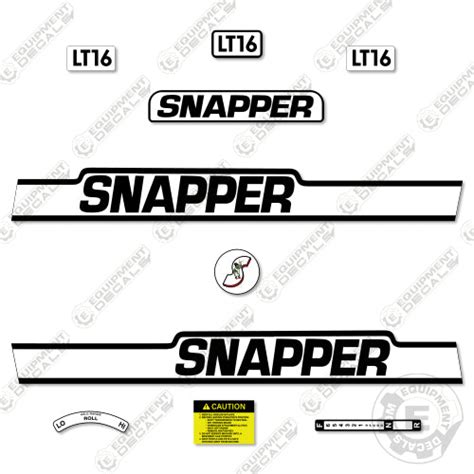 Fits Snapper Lt16 Decal Kit Riding Mower Equipment Decals