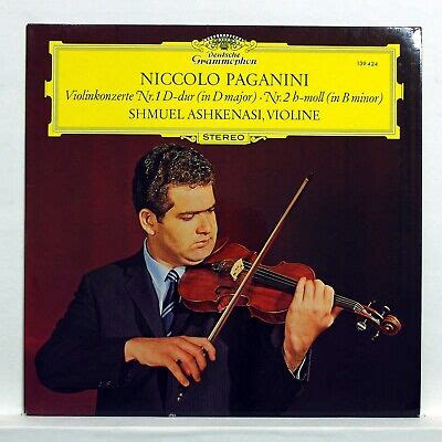 Shmuel Ashkenasi Paganini Violin Concertos Nos Dgg Lp