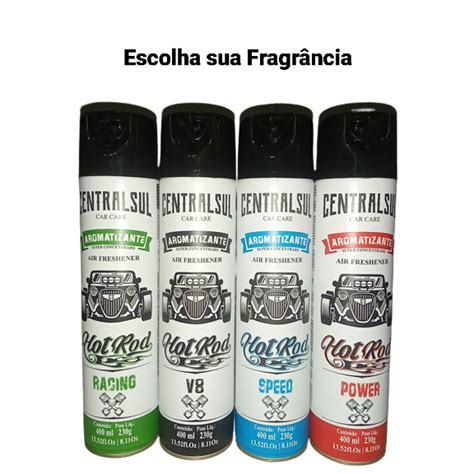 Aromatizante Hot Rod Central Sul Cheirinho Ml Spray Shopee Brasil