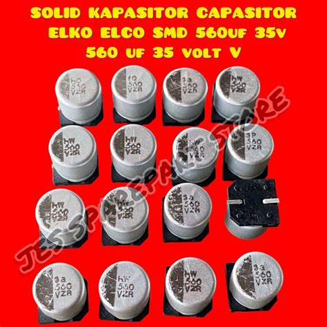 Solid Kapasitor Capasitor Elko Elco Smd Uf V Uf Volt V