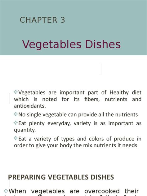 Chapter 3 Vegetables Pdf Vegetables Vegan Cuisine