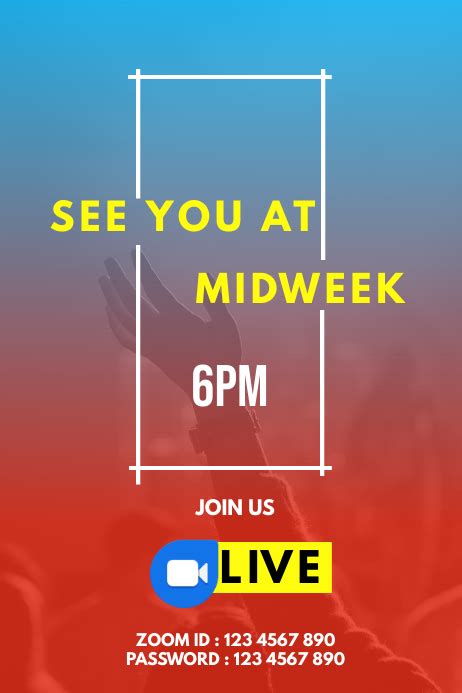 Copy Of See You At Midweek Service Flyer Postermywall