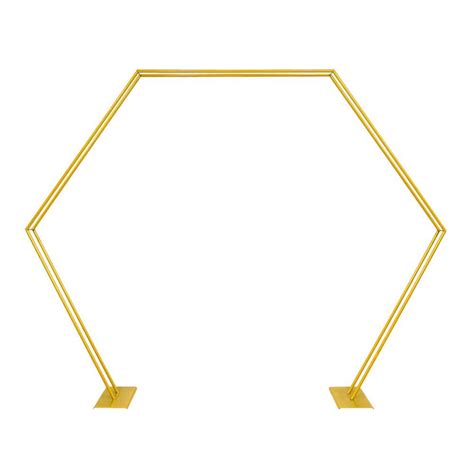 Reviews For Yiyibyus In X In Gold Hexagon Backdrop Flower