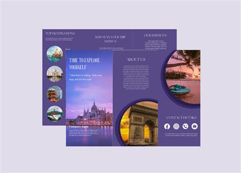 Brochure Template, Travel Brochure Template , Digital Brochure - Etsy