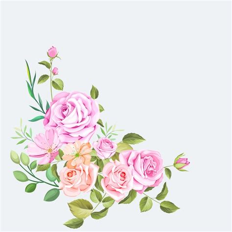 Premium Vector | Floral bouquet wedding