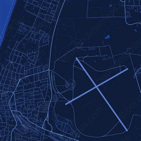 Sylt - Dark Blue Vector Map | Boundless Maps