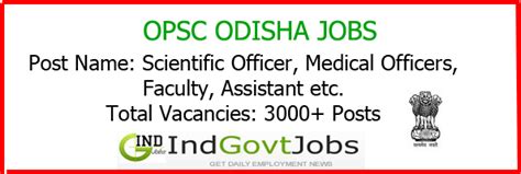 Opsc Recruitment 2023 Odisha Government Jobs 700 Vacancies Opening