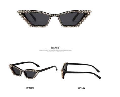 Women Cat Eye Diamond Sunglasses Sasacotnt