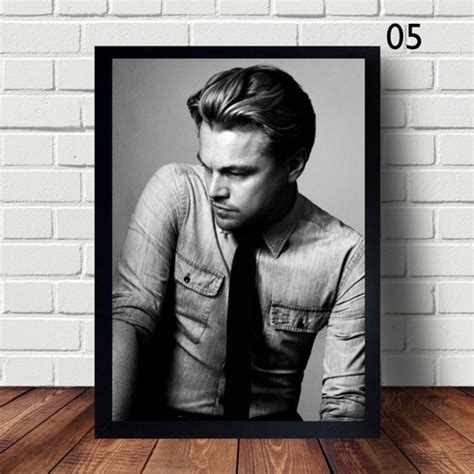 Quadro Decorativo Moldura Do Ator Leonardo Dicaprio Shopee Brasil