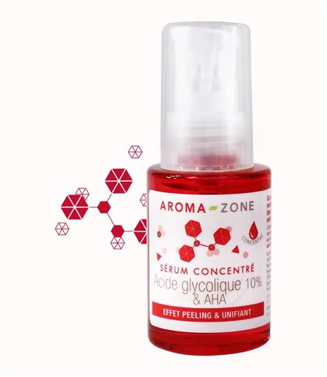 AROMAZONE Sérum visage concentré Acide glycolique 10 AHA 30ml