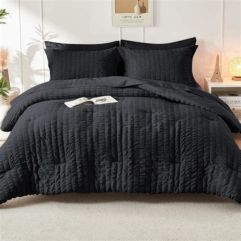 Amazon Hymokege Seersucker Comforter Set Full Size Pieces