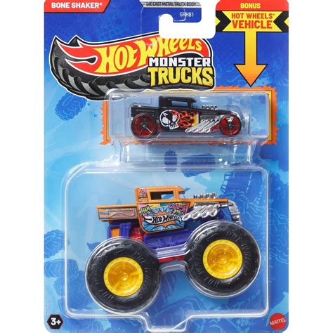 Mattel Hot Wheels Monster Trucks Bone Shaker Combo Pack GRH JCG Toys Shop Gr