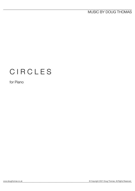 Circles Sheet Music Doug Thomas Piano Solo