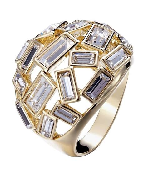 Bold Statement Ring Enriched With Swarovski Crystals Cd Jvvxn B