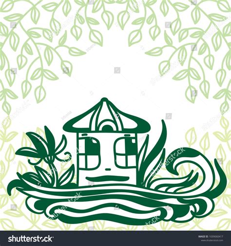 Cute House Vector Illustration Stock Vector (Royalty Free) 1039060417 ...