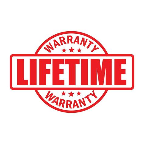 Lifetime Warranty Sticker Guarantee Sign And Symbol 36002274 Vector