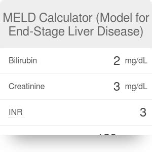 How To Calculate Meld Score Liver