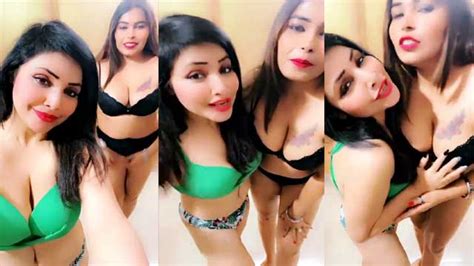 Srishti B Khan Stripping Red Dress Getting Full Nude On Premium Live